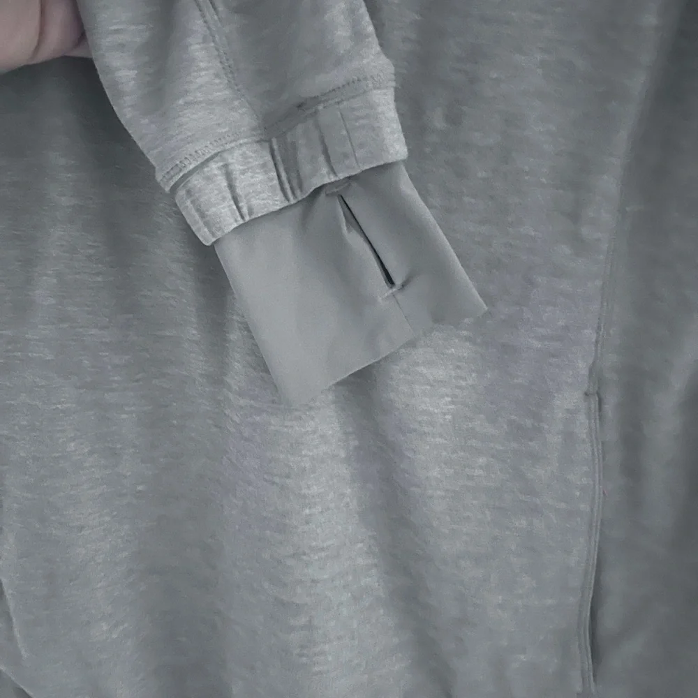 Lululemon Gray Quarter-Zip Pullover with orange Accent - Picture 4 of 7
